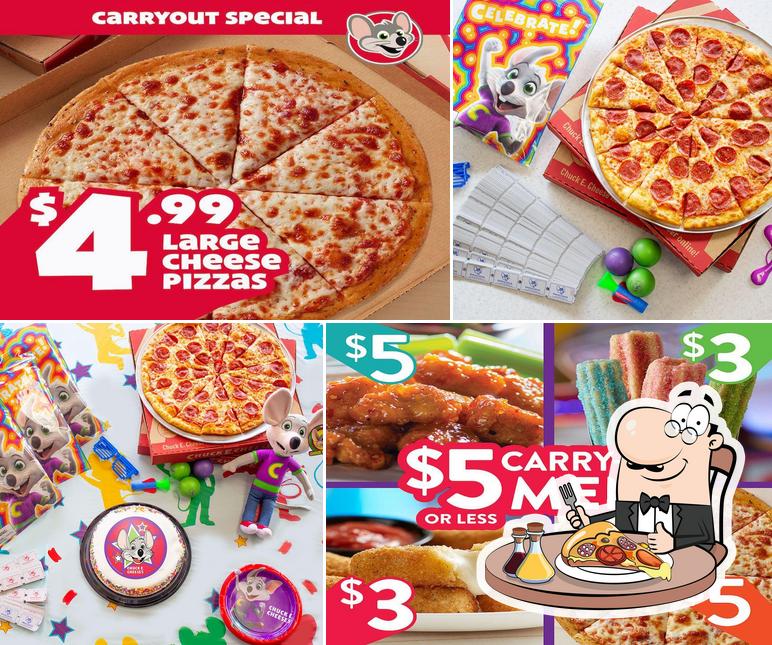 Commandez des pizzas à Chuck E. Cheese