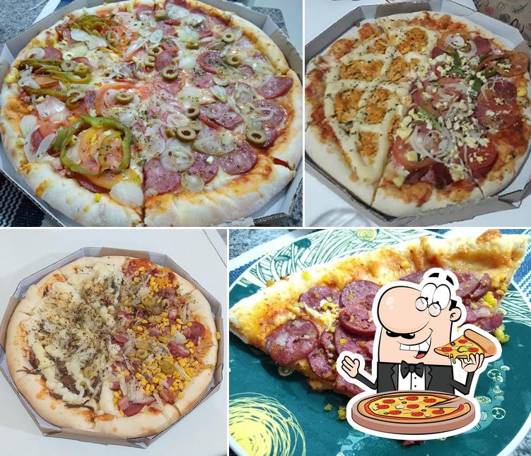 Peça diversos variedades de pizza