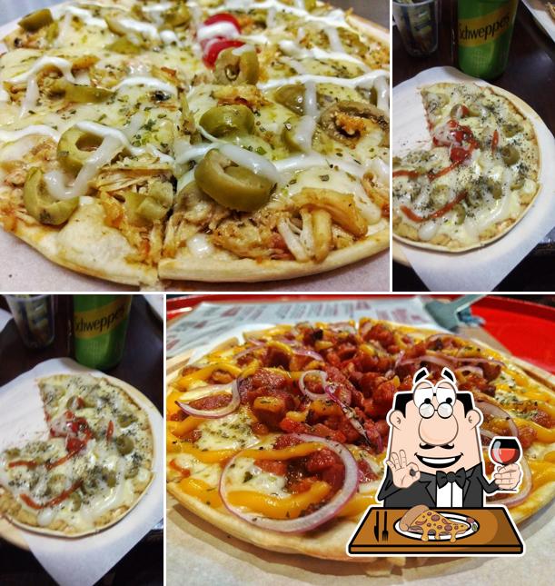 Experimente pizza no Brávallos Premium Food