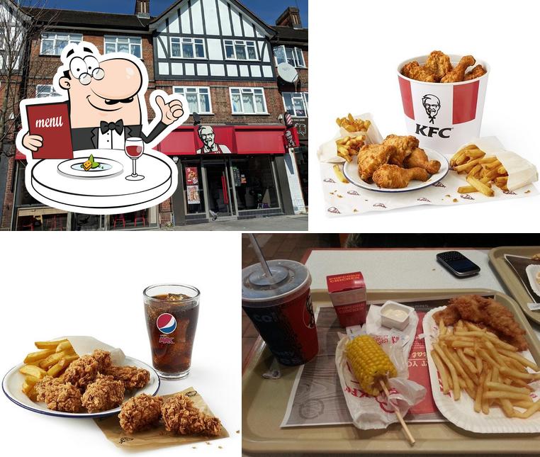 Comida rápida KFC Wembley High Road, Wembley, 434436 Carta del