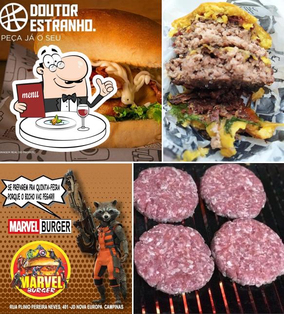 Comida em Marvel Burger