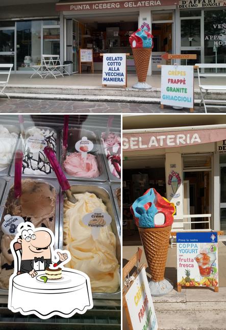 Punta Iceberg Gelateria offre un'ampia selezione di dolci