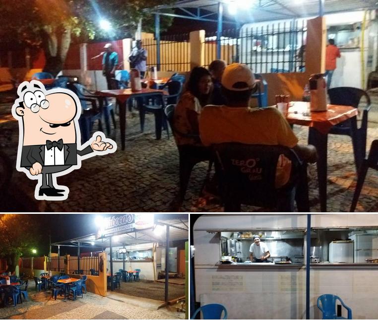 O interior do Taboca's Lanches