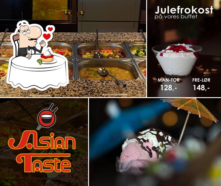 Restaurant Asian Taste sert une sélection de plats sucrés