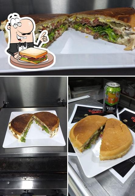Order a sandwich at Cacau Burgers