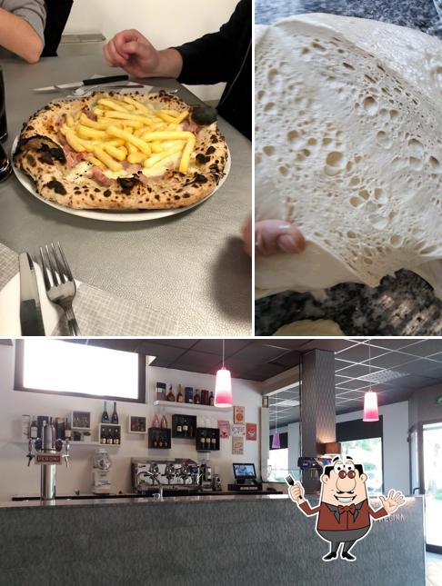 Guarda la foto che presenta la cibo e interni di Pizzeria Donna Regina