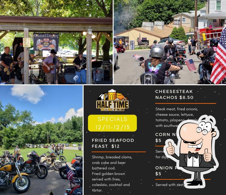 Half Time Bar and Grill At The Zoo in Lansford Restaurant menu and