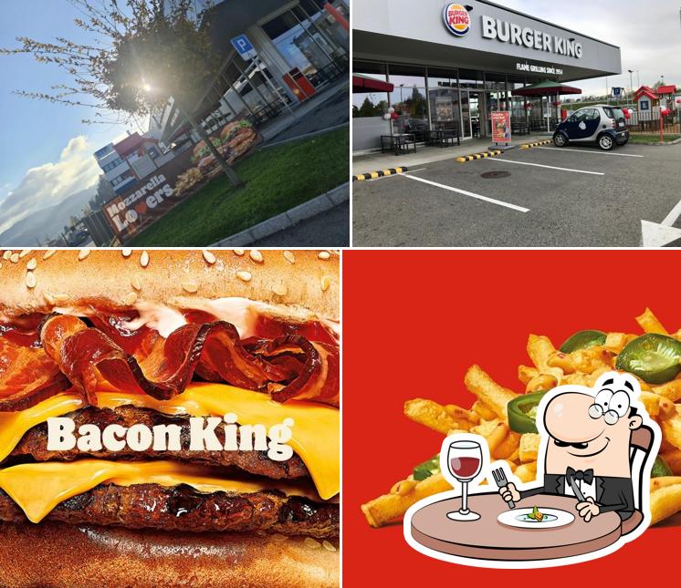 Questa è la foto che presenta la cibo e esterno di Burger King