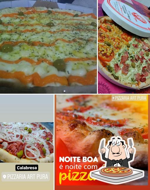 No Pizzaria Art Pura, você pode provar pizza