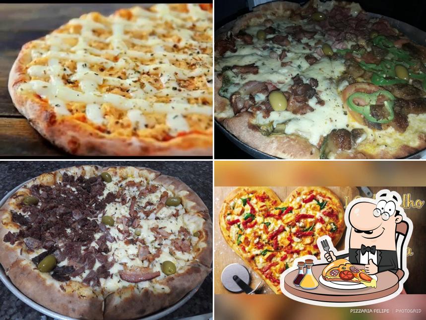 No Pizzaria & Esfiharia Felipe, você pode conseguir pizza