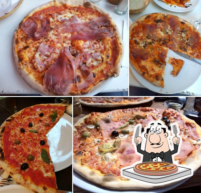 En Trattoria Peretti, puedes probar una pizza