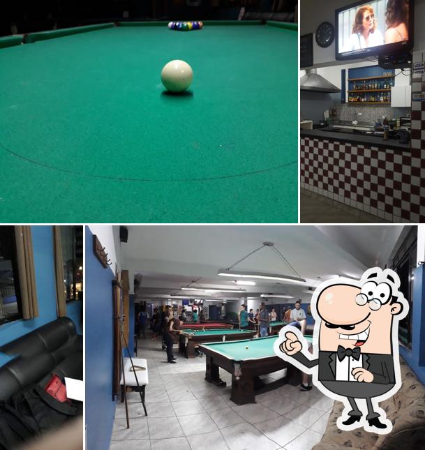 O interior do Snooker Morumbi