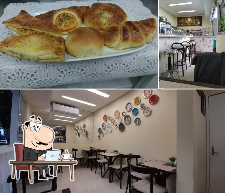A foto do Glória Dy Café’s interior e comida