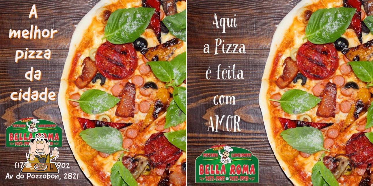 Experimente pizza no Pizzaria Bella Roma