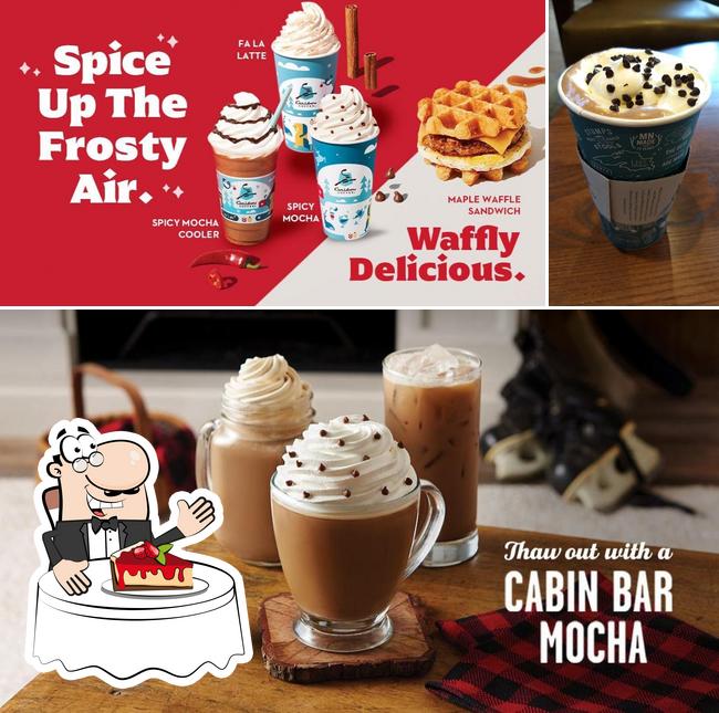 Caribou Coffee serves a selection of desserts