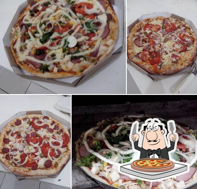 Consiga pizza no Pizzaria Sabor e Pizza