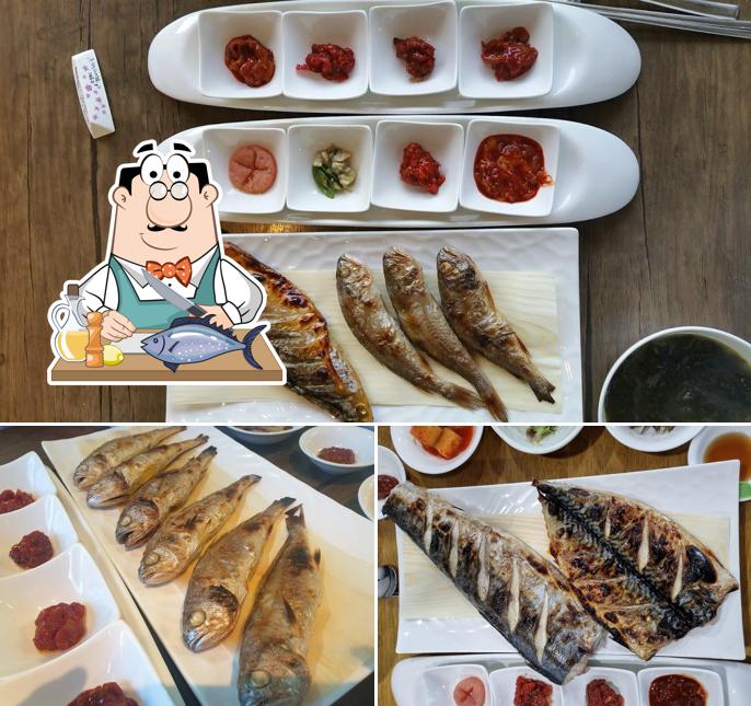 바람과구름 ofrece una gran variedad de platos de pescado