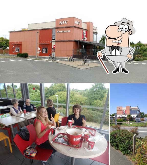 Vérifiez l’image représentant la extérieur et table à manger concernant KFC La Rochelle Lagord