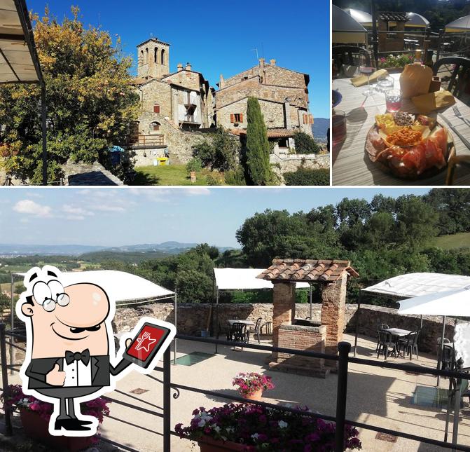 Dai un’occhiata alla foto che presenta la esterno e tavolo da pranzo di Giardini Del Vicario