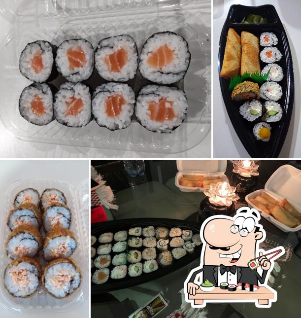 Experimente diferentes opções de sushi