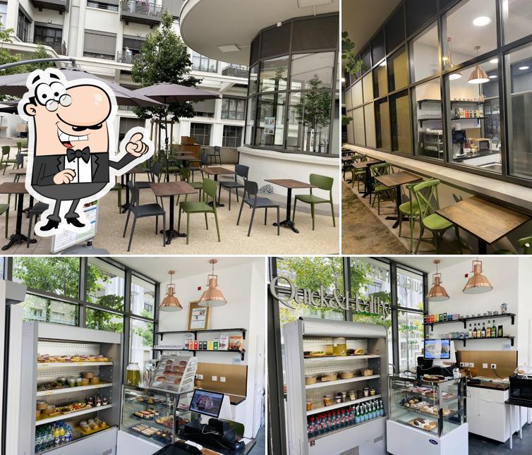 L'intérieur de Quick and Healthy restauration saine fait maison salon de thé