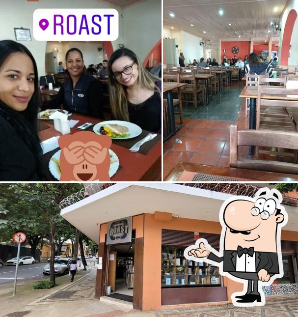 O interior do Restaurante Roast