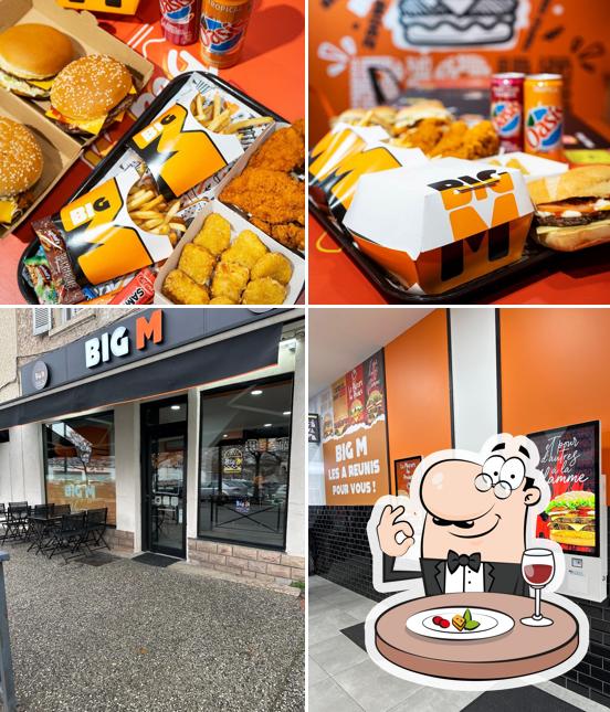 L’image de la nourriture et intérieur de Big M’s