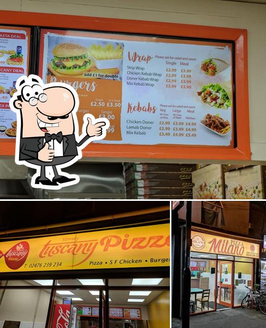 Milano Pizza in Coventry Restaurant menu and reviews