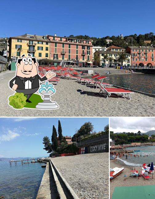La esterno e interni del ristorante