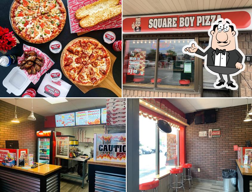 Voici l’image affichant la intérieur et nourriture sur Squareboy Pizza Ajax