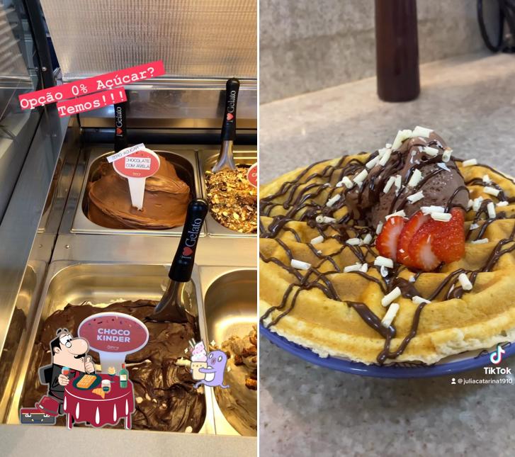 Waffles em Gelateria Bering