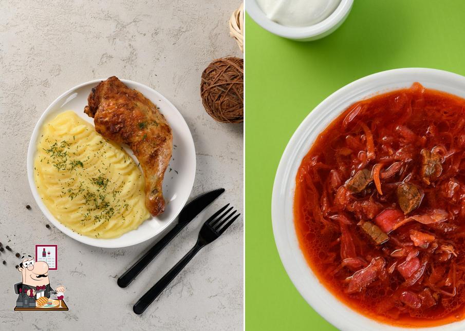 Essayez des repas à base de viande à Lozhka za Mamu