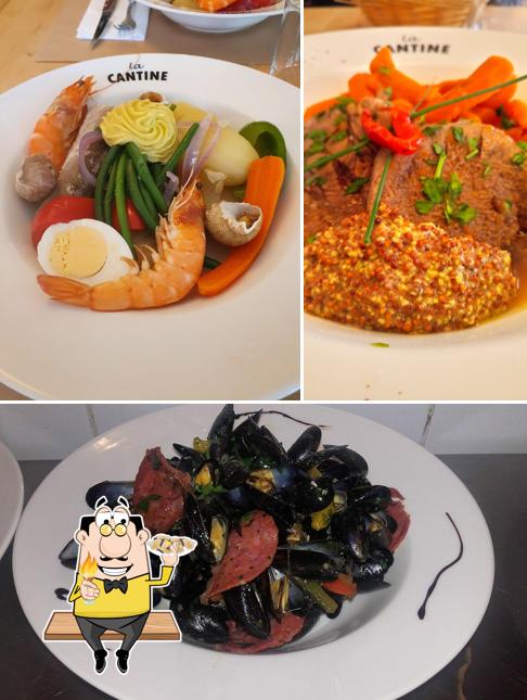 Get seafood at La Cantine