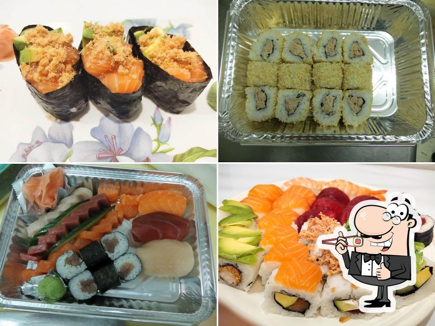 Sushi rolls are offered by Tele Sushi