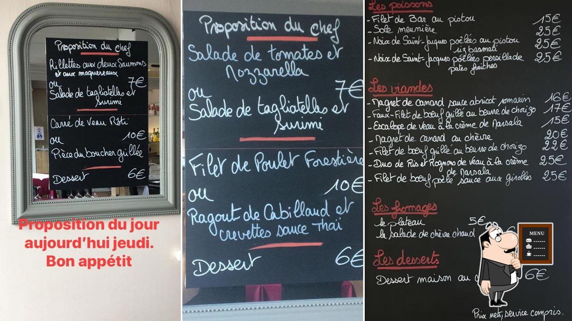 Découvrez le menu du jour sur le tableau