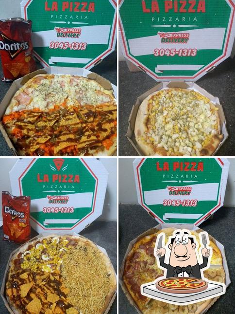 Experimente pizza no Pizzaria La Pizza