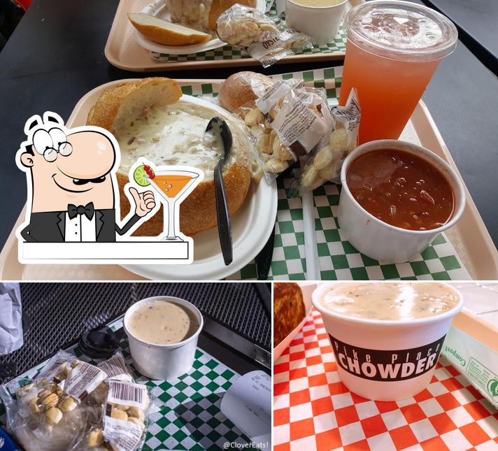 Pike Place Chowder, 1530 Post Alley in Seattle Restaurant menu and