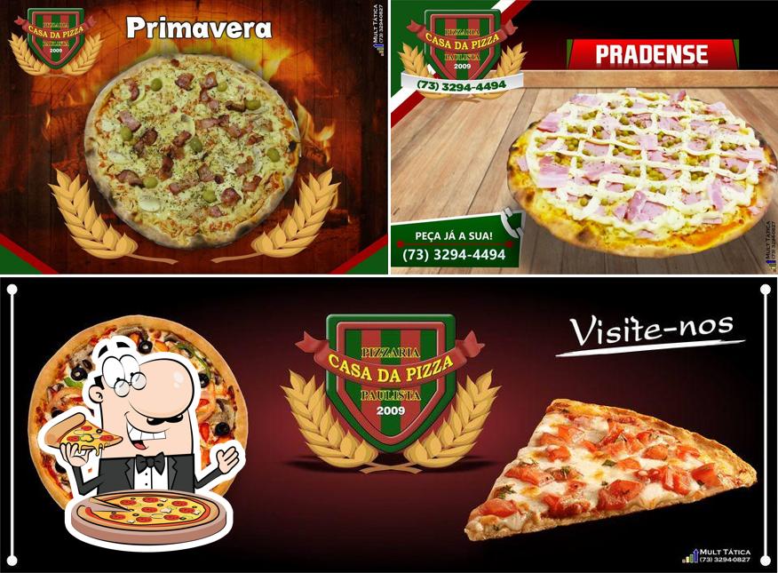 Consiga diversos estilos de pizza