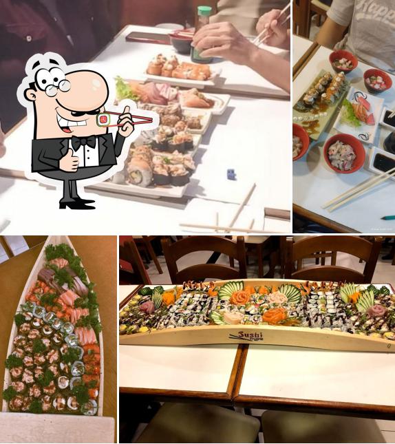 Prove diversas opções de sushi