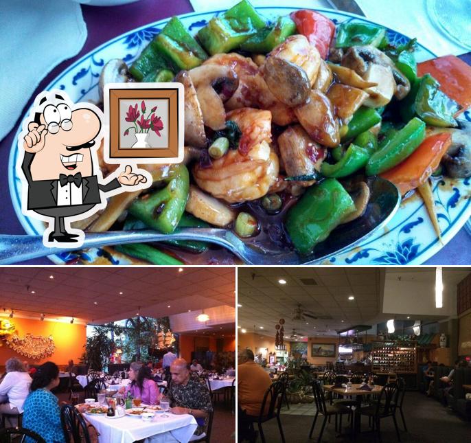 The photo of interior and food at Cheng's Oriental Restaurant