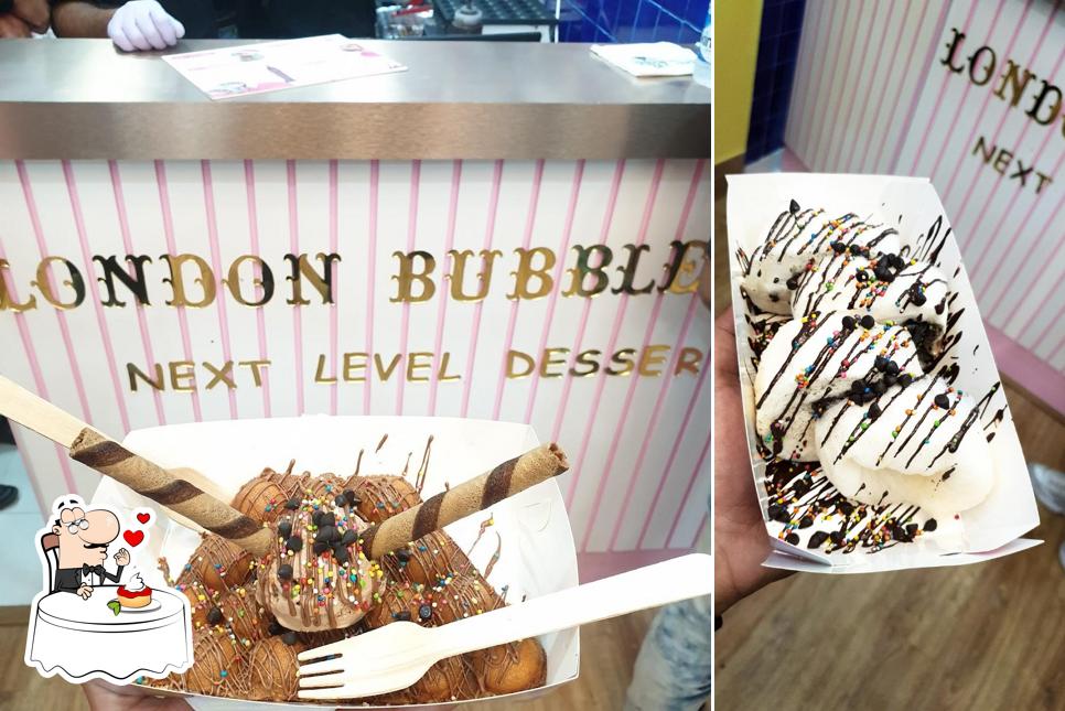 London Bubble Co. offers a selection of sweet dishes