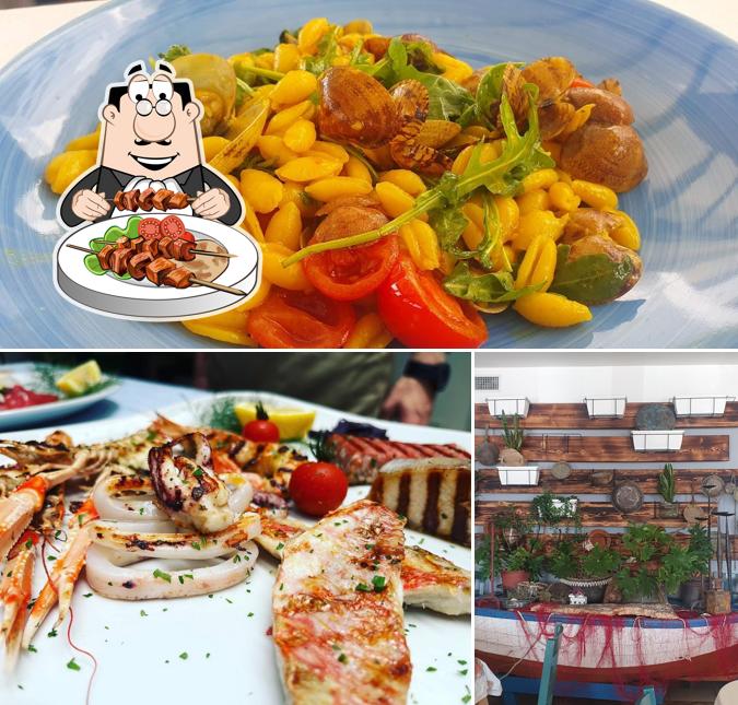 Tra le varie cose da Osteria del porto da Lorenzo si possono trovare la cibo e esterno