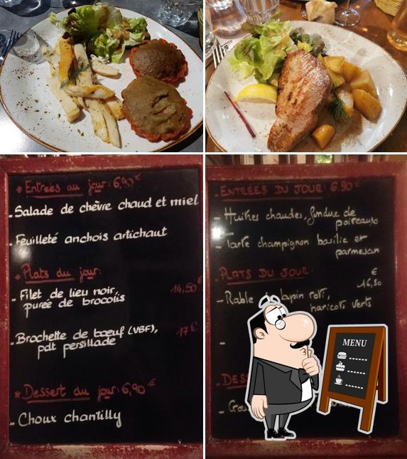 Le Bistrot du Marin présente un tableau affichant le menu