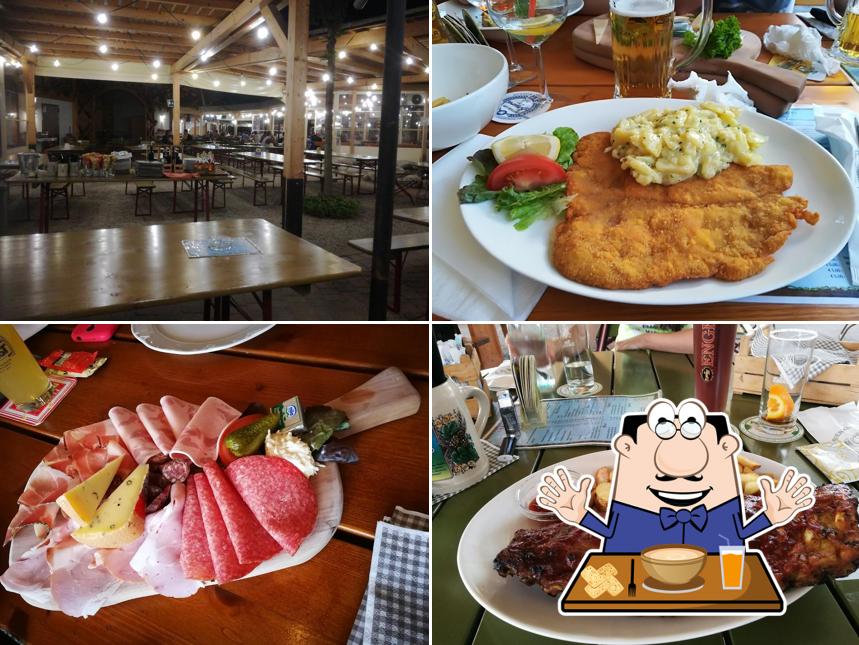 Cibo al Biergarten Caldaro-Kaltern (Bolzano)