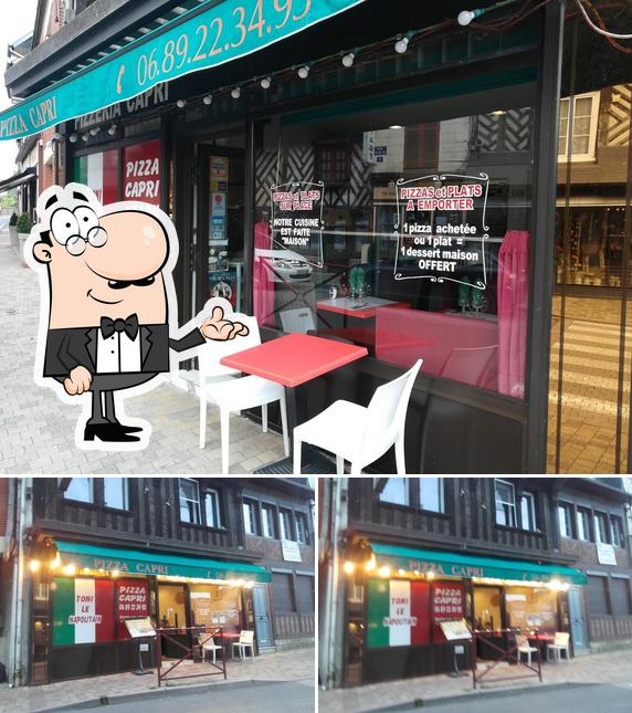 L'intérieur de Pizza Capri