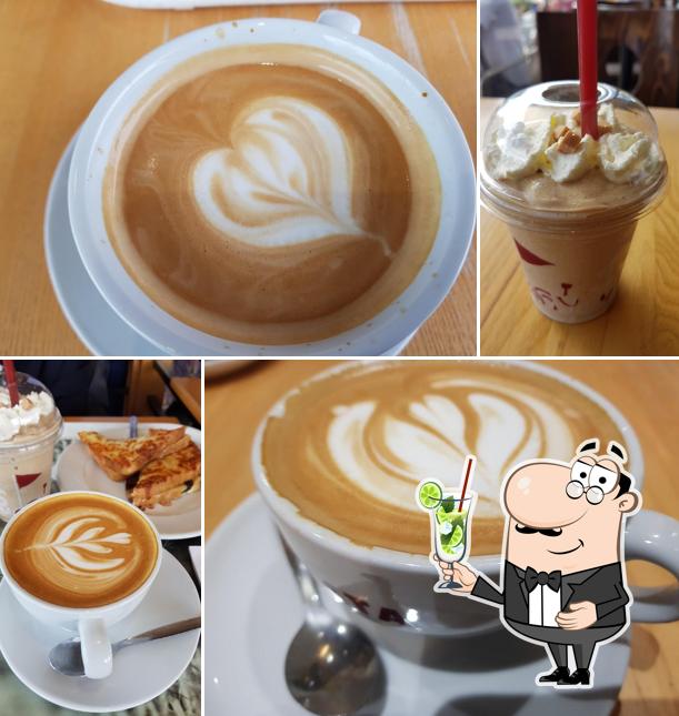 Try out different beverages available at Costa Coffee