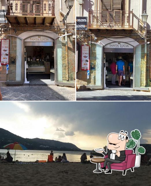 La immagine della interni e esterno di Gran Caffè Santa Lucia