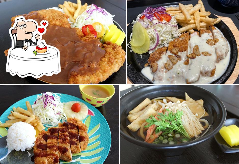 KatsuMe Restaurant sert une sélection de plats sucrés