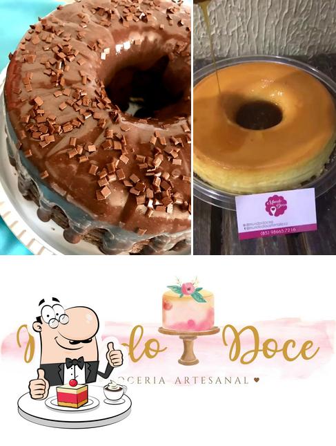 Mundo Doce Cafeteria & Doceria provê uma escolha de sobremesas