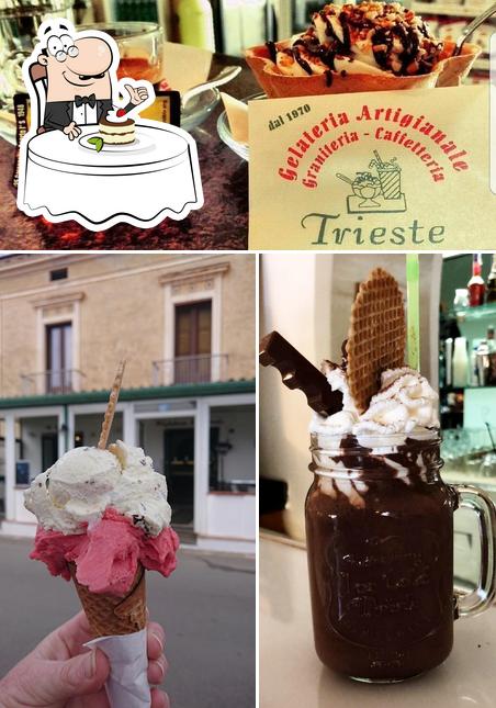 Bar Gelateria Trieste propone un'ampia selezione di dolci